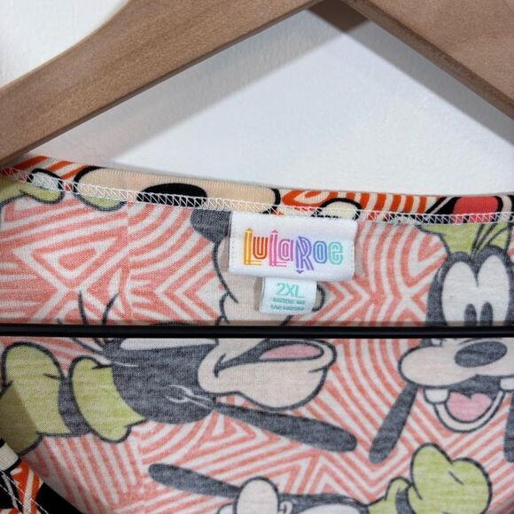 Disney LulaRoe Goofy Printed Short Sleeve Tee 2XL - Picture 7 of 10